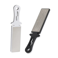 DMD 5 in 1 Multifunctionele Diamanten Messenslijpsteen Slijper Wetsteen Dubbel Grit 400/1000 Grit voor Keuken Buiten Kam