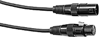 DMX Verbindingskabel [1x XLR stekker 5 polig   1x XLR bus 5 polig] 3 m Eurolite 5   Pol