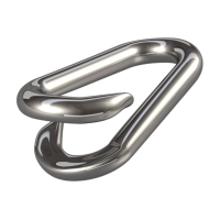 Dörner + helmer 4910044 Ketting noodkoppeling 6 mm RVS A2 10 stuk(s)