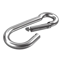Dörner + helmer 4915064 Karabijnhaak roestvrij staal A2 6 mm x 60 mm 20 stuk(s)