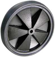 Dörner + helmer 709155L Kunststofwiel Wieldiameter: 150 mm Draagvermogen (max.): 25 Kg 1 stuk(s)