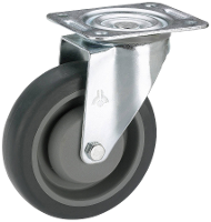 Dörner + helmer 715465F Zwenkwiel Wieldiameter: 80 mm Draagvermogen (max.): 140 Kg 1 stuk(s)