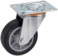 Dörner + helmer 715852 Zwenkwiel Wieldiameter: 100 mm Draagvermogen (max.): 70 Kg 1 stuk(s)