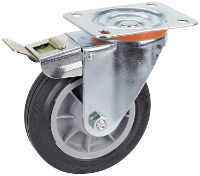 Dörner + helmer 716902 Zwenkwiel Wieldiameter: 160 mm Draagvermogen (max.): 150 Kg 1 stuk(s)