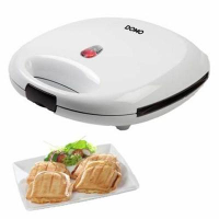 DOMO Sandwich toaster Anti aanbaklaag Wit