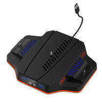 DOBE PS5 Slim Game Console Koelbasis met RGB kleurrijke omgevingsverlichting Game Controller Oplaadstation TP5 3583