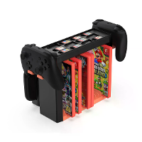 TNS 19051B Multifunctionele Console Stand Opbergrek Spelkaart CD Schijf en Dubbele Gamepad Houder voor NintendoSwitch 2