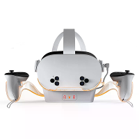 DOBE TY 3867 Oplaadstation voor Meta Quest 2/Q3/Q3S VR headset Oplaadbasis RGB Dock Charger
