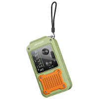 Docreate ER 64P Noodhandcrankradio Draagbare Zonne energie 2000mAh Batterij Zaklamp NOAA Weeralarmen USB uitgang Oplader
