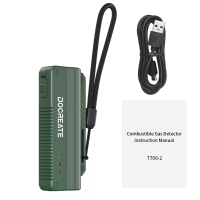 Docreate T700 2 draagbare gaslekalarm oplaadbare brandbare gaschecker met 0,5 s snelle respons voor Propaan, aardgas, me