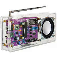 Doe het zelf FM Radio Elektronische Radio Verstelbare Frequentie 87,5 108Mhz Met Speaker Digitale Weergave DIY Solderpro