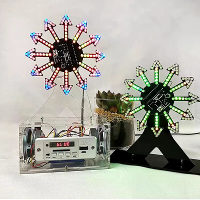 Doe het zelf LED Ferris Wheel Kit Audio gestuurde Spectrum 5V 1A Animatie Modus 6 Spectrum Modus Electronica Educatieve