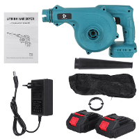 2 IN 1 Draadloze Elektrische Luchtblazer Vacuüm Zuig Blad Computer Stofafscheider Cleaner W/1/2 Batterij Voor Makita