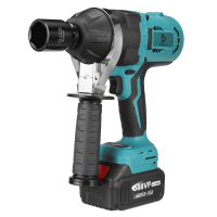 Doersupp 588VF Borstelloze Elektrische Sleutel Met Hoog Koppel 19mm (3/4) Oplaadbare Houtbewerking Onderhoud Tool W/1pc/