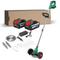 Doersupp Draadloze Elektrische Grastrimmer Grasmaaier Snoeien Cutter Tool W/Batterij Power Display Fit Makita
