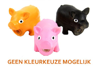 Doggy Dolittles Micro Pig Latex Zwijn Assorti 9 Cm