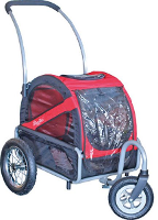 Doggy Ride Buggy Mini Rood/zwart