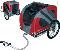 Doggy Ride Fietskar Original Rood/grijs 80x56x65 Cm