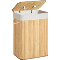 Bobble Home   Bamboe Opbergmand/ Wasmand   72L   Naturel