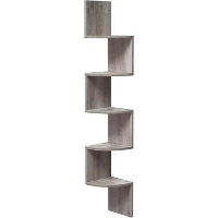 Parya Home hoekplank   wandplank   5 planken   grijs