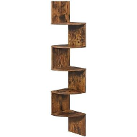 Parya Home   Wandplank   zigzag   5 planken   Bruin