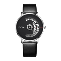 DOM M 1303 Mode Herenhorloge Creatieve wijzerplaat 3ATM Waterdicht quartz horloge