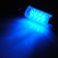 Dome 8 Led Blue Bulb Light Interior Festoon Lamp 42mm