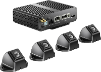 Dometic Dometic CAM360AHDHD Kabelgebonden achteruitrijcamerasysteem 4 camera ingangen Zwart