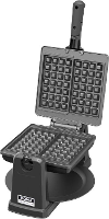 DOMO DO9224W Wafelijzer Controlelampje, Inklapbaar, Anti aanbaklaag Zwart