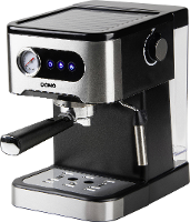 DOMO ESPRESSOMASCHINE MIT MANOMETER Espressomachine Zwart/RVS 1350 W