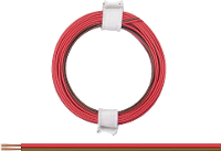 Donau Elektronik 114 08 Draad 2 x 0.08 Mm² Rood bruin 5 m