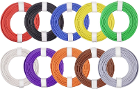 Donau Elektronik 125 MIX Draad 1 x 0.25 Mm² Meerdere kleuren 1 set(s)
