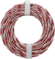 Donau Elektronik 205 10 Beldraad 2 x 0.2 Mm² Rood/wit 10 m