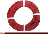 Donau Elektronik 225 010 25 Draad 2 x 0.25 Mm² Rood/zwart 25 m