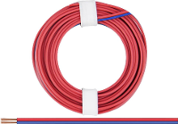 Donau Elektronik 225 02 Draad 2 x 0.25 Mm² Rood blauw 5 m