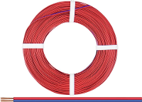 Donau Elektronik 225 020 Draad 2 x 0.25 Mm² Rood blauw 50 m
