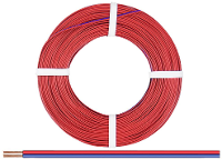 Donau Elektronik 250 02 25 Draad 2 x 0.50 Mm² Rood, Blauw 25 m