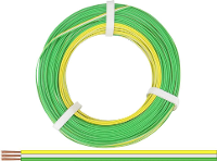 Donau Elektronik 318 354 25 Draad 3 x 0.14 Mm² Geel, Wit, Groen 25 m