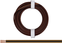 Donau Elektronik 318 818 Draad 3 x 0.14 Mm² Lichtbruin, Zwart, Donkerbruin 5 m