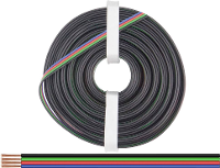 Donau Elektronik 419 010 Draad 4 x 0.25 Mm² Zwart, Groen, Rood, Blauw 10 m
