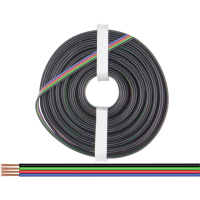 Donau Elektronik 419 100 Draad 4 x 0.25 Mm² Zwart, Groen, Rood, Blauw 100 m