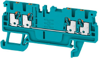 Doorgangsklem WeidmÃ¼ller A4C 1.5 BL 1552700000 Blauw 100 stuks