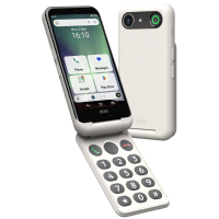 Doro Aurora A20 bone 4,5 64GB Dual SIM senioren smartphone Zwart, Wit