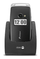 Doro Primo 413 zwart  Senioren klaptelefoon met extra grote toetsen
