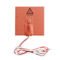 100*100Mm 24V 75W 3D Printer Accessoires Geïmporteerde Nylon Doek Hot Bed Pad 3M Zelfklevende Sticker Thermisch Verwarmi