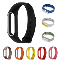 Double Color Replacement Silicone Wrist Strap For Xiaomi Miband 2