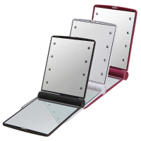 Double Sided 8 Led Lights Makeup Cosmetic Foldable Mirror