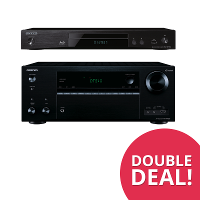 Doubledeal : Onkyo Tx Nr656 + Bd Sp353 Blu Ray Speler   Zwart