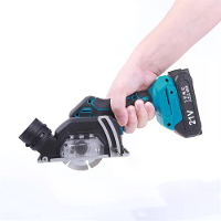 Draadloze Mini Cirkelzaag 18V 76mm Elektrische Snijgereedschap voor Metalen Hout Plastic Buizen Tegels met 2 Zagen en Be