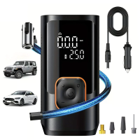 Draadloze draagbare auto luchtpomp met digitaal display, hoog vermogen voor auto, motorfiets, bal, snelle inflatie